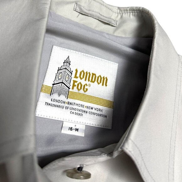 LONDON FOG Vintage Y2K Lightweight Business Casual Spring Fall Coat Jacket Large - Picture 4 of 6